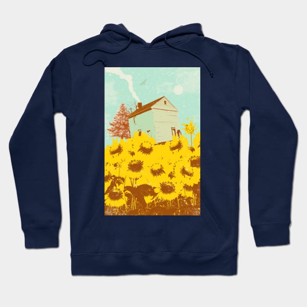 SUNFLOWER CABIN Hoodie by Showdeer